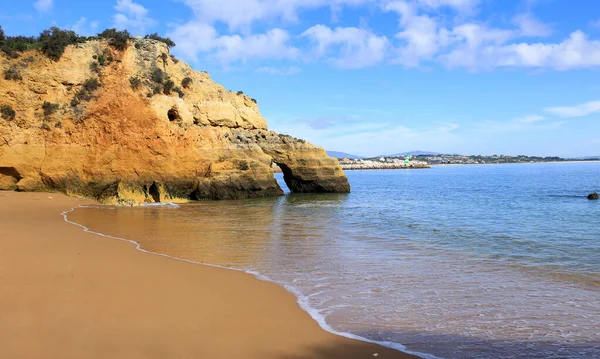 Naturliga Drag Klippor Och Kalkstensformationer Praia Batata Stranden Ponta Piedade — Stockfoto