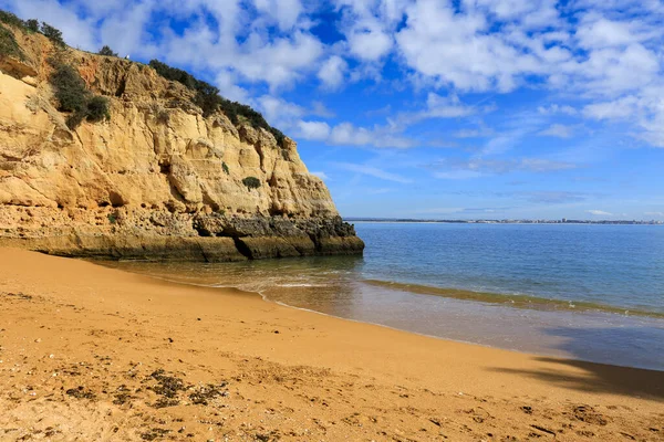Природні Особливості Скелі Вапнякові Утворення Пляжі Прая Батата Понта Єде — стокове фото