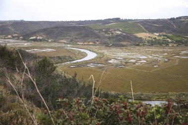 Portekiz, Ohexe 'deki Seixe Nehri' nin Nehir Kenarı manzarası
