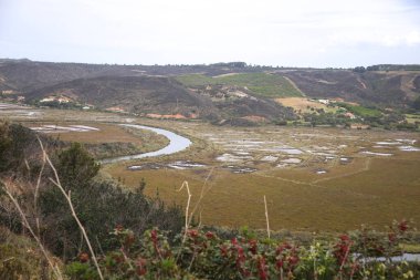Portekiz, Ohexe 'deki Seixe Nehri' nin Nehir Kenarı manzarası