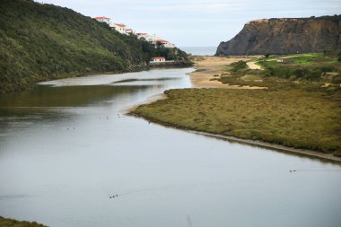 Portekiz, Ohexe 'deki Seixe Nehri' nin Nehir Kenarı manzarası