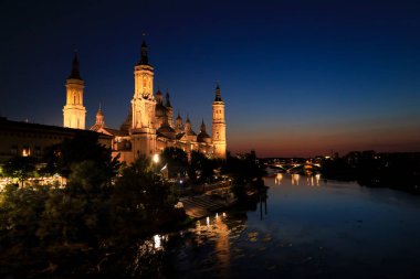 Saragossa, İspanya - 14 Ağustos 2023: 