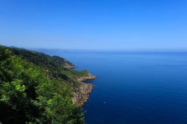 Blick Auf Die Küste Von San Sebastian Und Die Klippen — Stockfoto