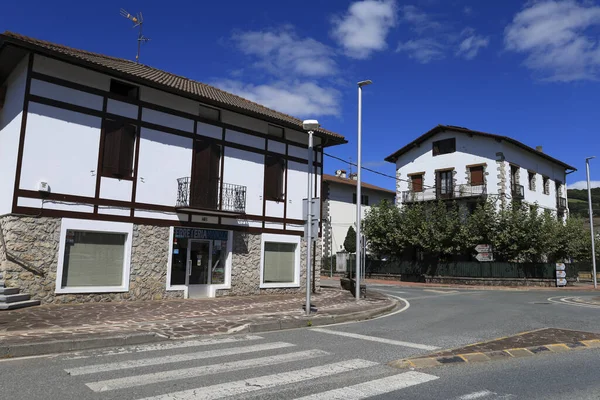 Bera Navarre Espagne Août 2023 Maisons Traditionnelles Colombages Bera Petit — Photo