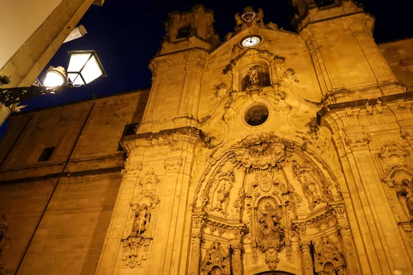 San Sebastian Gipuzkoa Spanien August 2023 Wunderschöne Fassade Der Kirche — Stockfoto