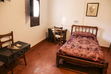 Orihuela, Alicante, İspanya 12 Ağustos 2023 Orihuela 'daki Miguel Hernandez Müzesi.