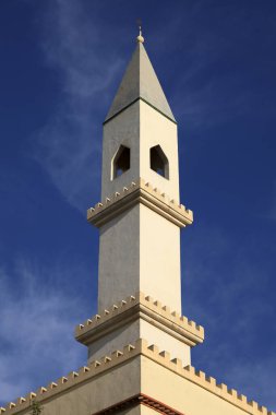 İspanya 'nın Alicante kıyısındaki Arap tarzı binanın mimari detayları.