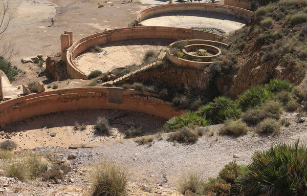 Ruins of the Denver process plant in Rodalquilar, Almeria, Spain