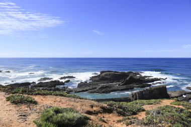 Alentejo, Vicentina sahillerindeki kayalıklar, kayalıklar ve koylar, Portekiz