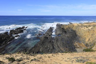Alentejo, Vicentina sahillerindeki kayalıklar, kayalıklar ve koylar, Portekiz
