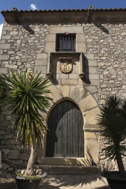 Trujillo, Caceres, İspanya - 21 Ekim 2023 Eski Trujillo kasabasındaki Pizarro Müzesi