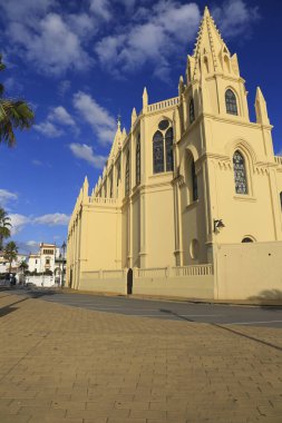 Chipiona, Cadiz, İspanya - 3 Ekim 2023: Chipiona 'daki Bakire de Regla Tapınağı