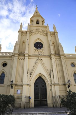 Chipiona, Cadiz, İspanya - 3 Ekim 2023: Chipiona 'daki Bakire de Regla Tapınağı