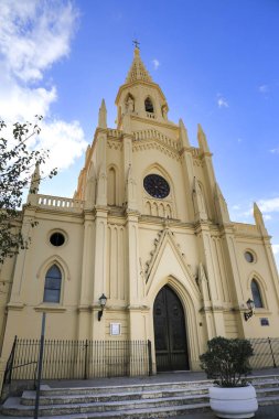 Chipiona, Cadiz, İspanya - 3 Ekim 2023: Chipiona 'daki Bakire de Regla Tapınağı