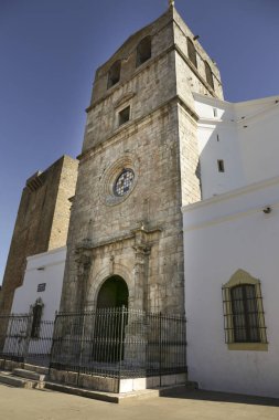 Olivenza, Badajoz, İspanya - 23 Ekim 2024: Olivenza kasabası, Badajoz, İspanya