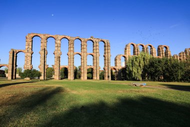 Merida 'nın güzel Roma su kemeri' Mucizeler Aqueduct '