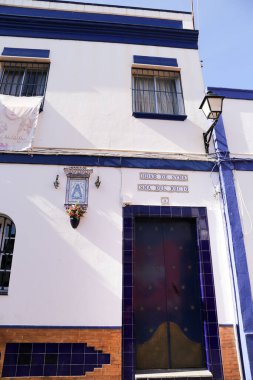 Cristina Adası, Huelva, Endülüs, İspanya 23 Ekim 2023 Hermandad del Rocio Kardeşlik Binası Cristina Adası.