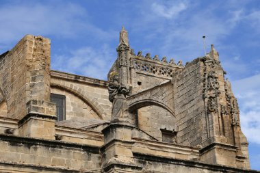 Puerto de Santa Maria 'daki Manastır Kilisesi' nin mimari detayları.
