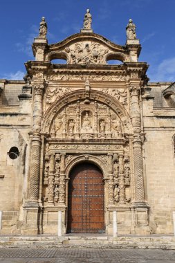 Puerto de Santa Maria 'daki Manastır Kilisesi' nin mimari detayları.