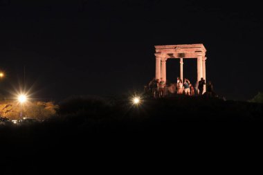 Avila, Castilla y Leon, İspanya - 17 Ağustos 2024: Avila 'daki Dört Post bakış açısı