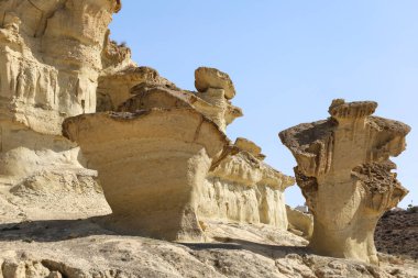 Ciudad Encantada de Bolnuevo, Murcia, İspanya
