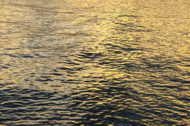 Günbatımında Akdeniz 'in güzel arkaplanı