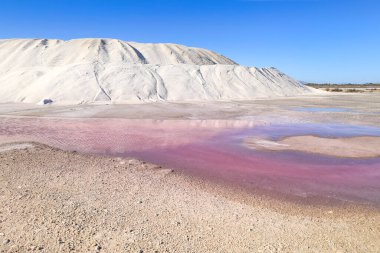 Santa Pola kasabası Alicante, İspanya 'nın doğal parkında güzel bir manzara.