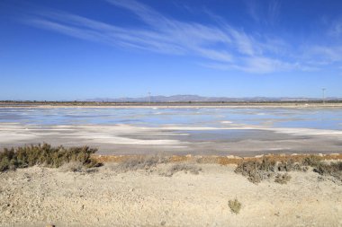 Santa Pola kasabası Alicante, İspanya 'nın doğal parkında güzel bir manzara.
