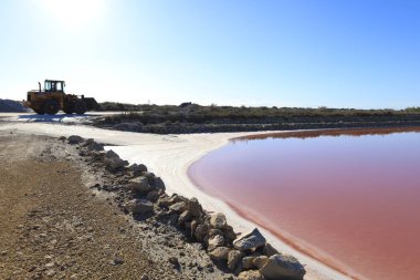 Santa Pola kasabası Alicante, İspanya 'nın doğal parkında güzel bir manzara.