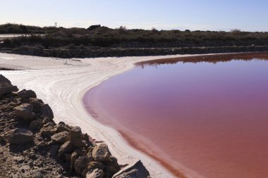 Santa Pola kasabası Alicante, İspanya 'nın doğal parkında güzel bir manzara.