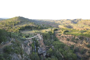 Beautiful landscape of the mountains of Chella in Valencia province, Spain clipart