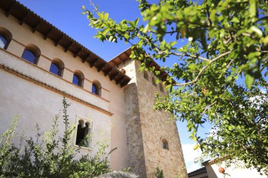 Anna, Valencia, İspanya - 27 Ekim 2024 Anna, Valencia 'daki Cervellon Kontlarının Kale-Sarayı