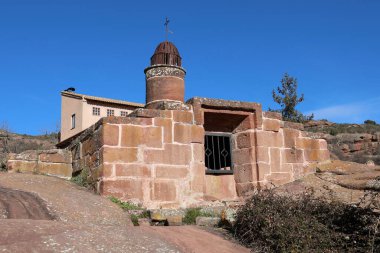 Muslim cistern made of stone in Rodenas town, Teruel province, Spain clipart