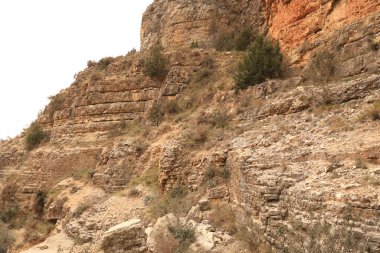 Sierra de Albarracin, İspanya 'da Romalı su kemeriyle Los Burros vadisi kazıldı.