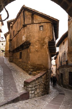 Albarracin, Teruel, Spain- January 6, 2025: The Famous Casa de la Julianeta in the old town of Albarracin clipart