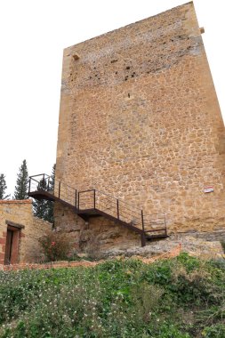 Albarracin, Teruel, Spain- January 6, 2025: Dona Blanca tower in the old town of Albarracin clipart