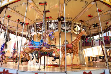 İspanya 'da renkli Atlıkarınca arka planı