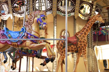 İspanya 'da renkli Atlıkarınca arka planı