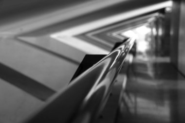 Valencia, İspanya - 27 Aralık 2024 Valencia City 'deki Bilim Müzesi Principe Felipe binasının mimari detayları