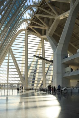 Valencia, İspanya, 27 Aralık 2024 Valencia 'daki Bilim Müzesi Principe Felipe binası.