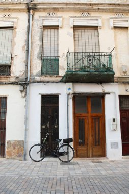 Valencia, Spain- December 26, 2024: Traditional houses in the seaside neighborhood of The Cabanyal-El Canyameral in Valencia city clipart