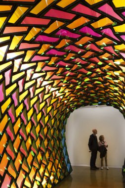 Valencia, İspanya - 27 Aralık 2024 Valencia 'daki Hortensia Herrero Sanat Merkezi