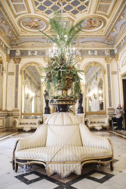 Valencia, Spain- February 25, 2025: Interior of The Palace of The Marquis of Dos Aguas in Valencia city clipart