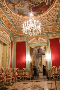 Valencia, Spain- February 25, 2025: Interior of The Palace of The Marquis of Dos Aguas in Valencia city clipart