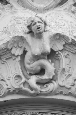 Valencia, İspanya... 25 Şubat 2025 Valencia 'daki Dos Aguas Markizi' nin sarayının mimari detayları.