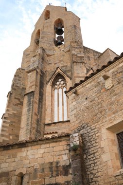 Morella kasabası, Castellon, İspanya 'daki Santa Maria Belediye Başkanı Kilisesi' nin mimari detayları