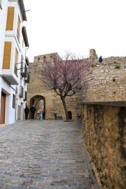 Morella, Castellon, İspanya... 18 Nisan 2025: 
