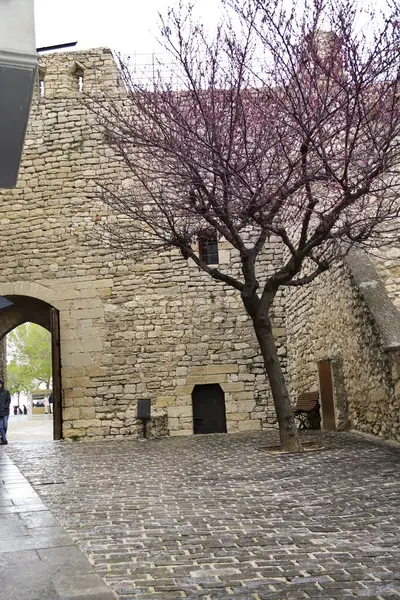 Eski Morella şehrini çevreleyen duvarlardaki Nevera Geçidi.