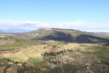 Morella, Castellon dağlarının güzel manzarası