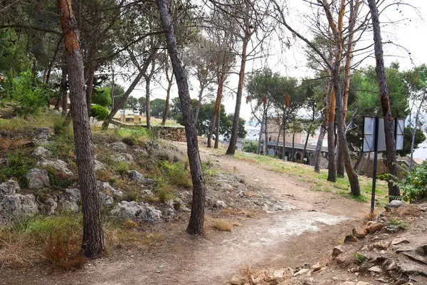 Denia, Alicante, İspanya... 18 Mayıs 2025, Denia Şatosu, şehrin göbeğindeki yumuşak bir tepenin üzerinde yer alıyor.